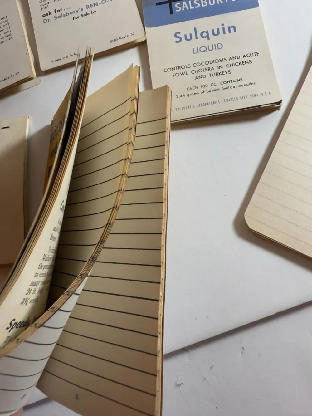 Vintage Advertising Notepads VC Fertilizers Tex Hi Plant Food Farmer Lot READ